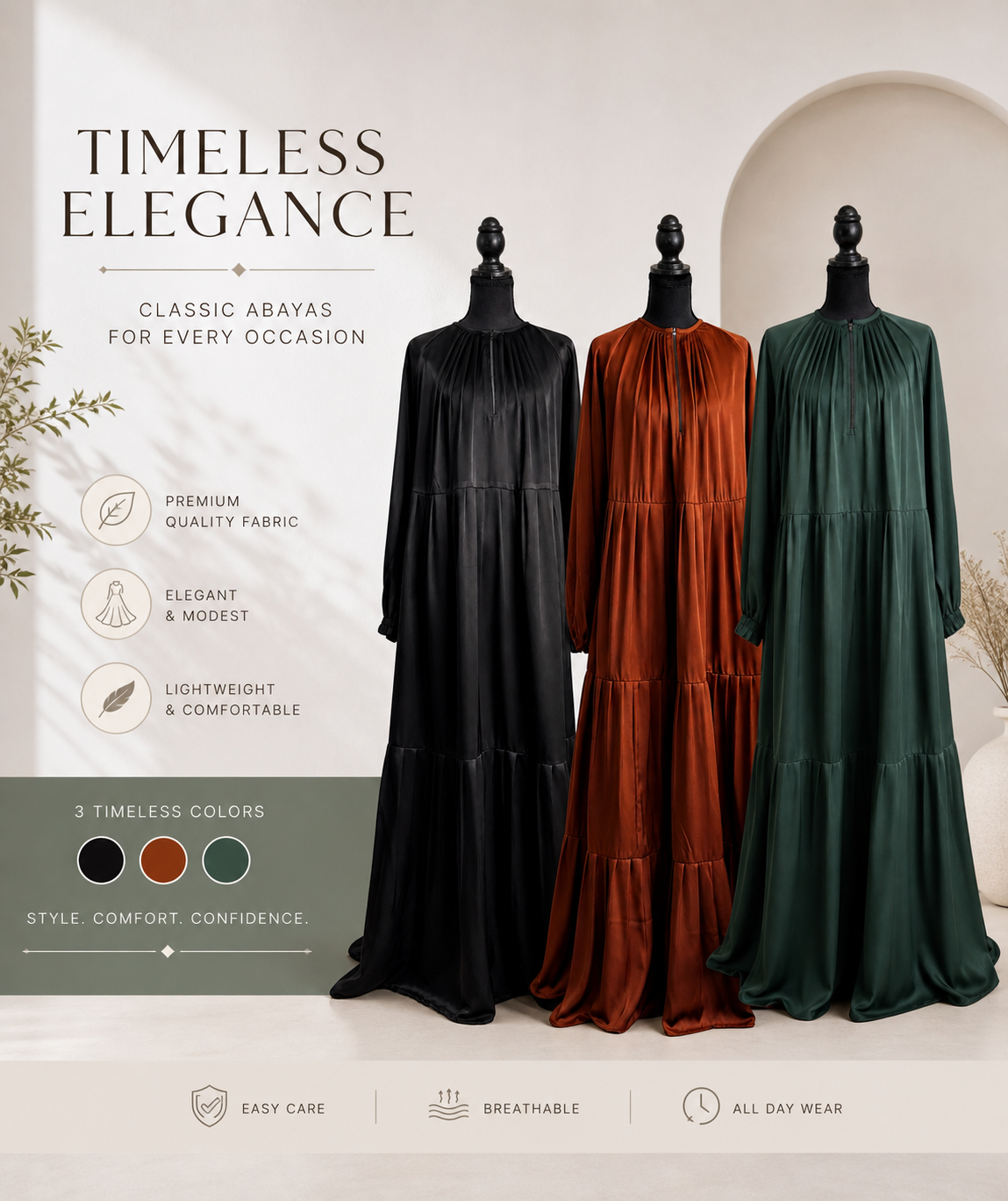 Sabriyyah Tiered Abaya
